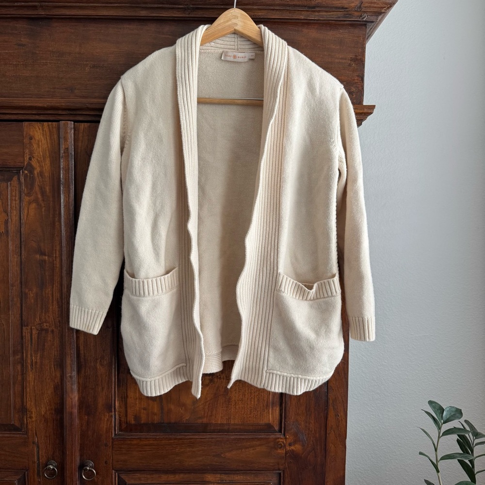 Tory Burch Bruna Merino Wool Cardigan